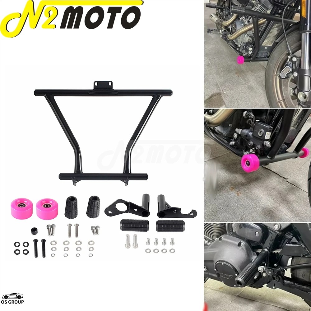 並行輸入品 バイク フロント エンジン ガード クラッシュバー リア