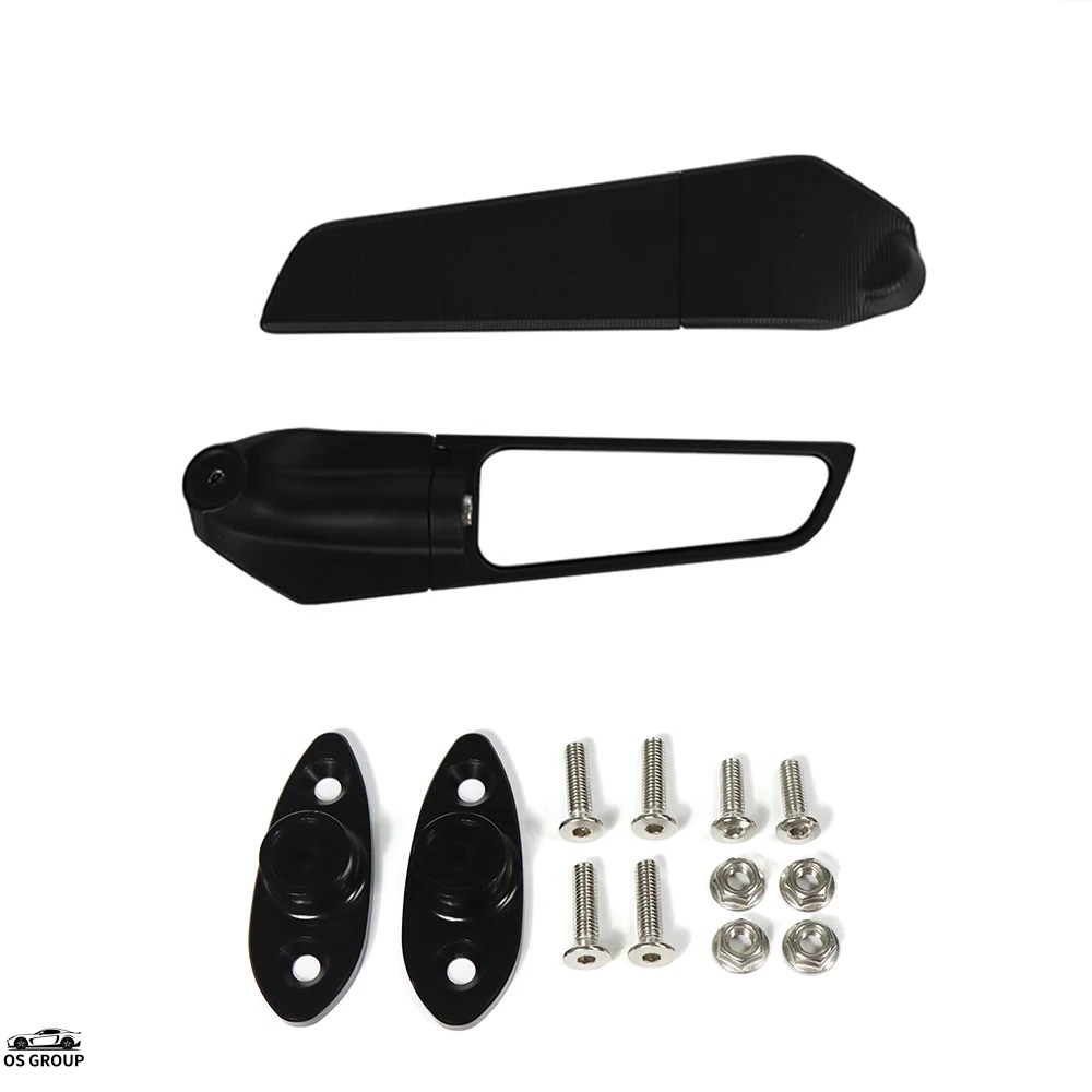 並行輸入品】 バイク Rotating 風防 ウィング リア サイド ミラー
