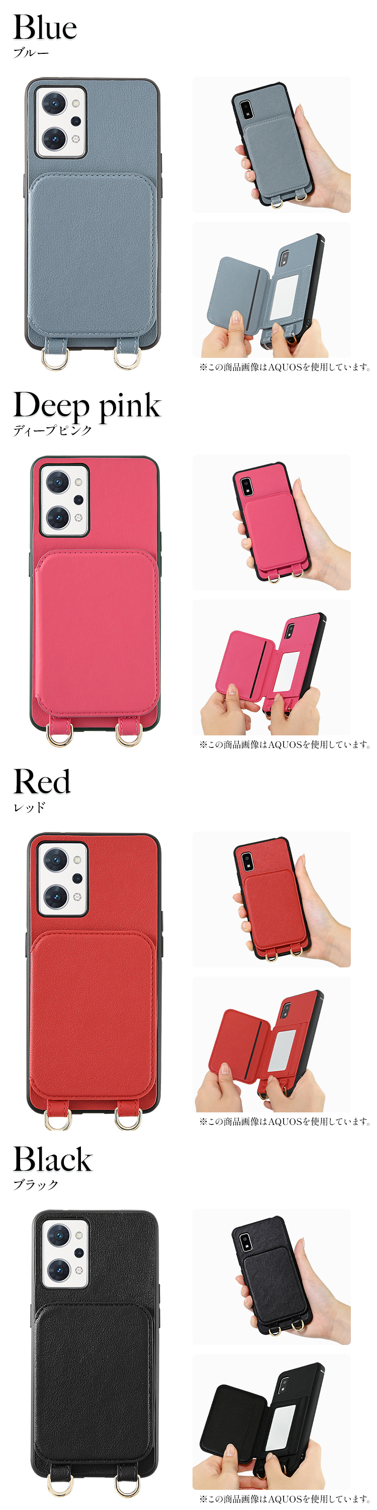 HanaRo OPPO Reno11 A ケース ミラー付き OPPO Reno9 A OPPO Reno7 A