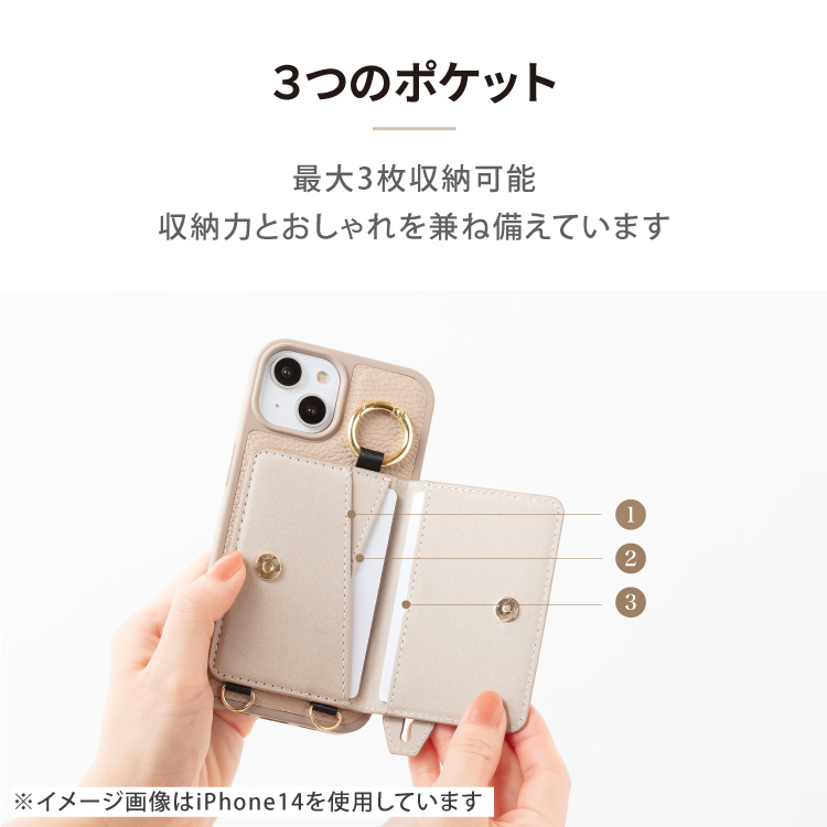 HanaRo iPhone16e ショルダー ストラップ付き iPhone16 ケース