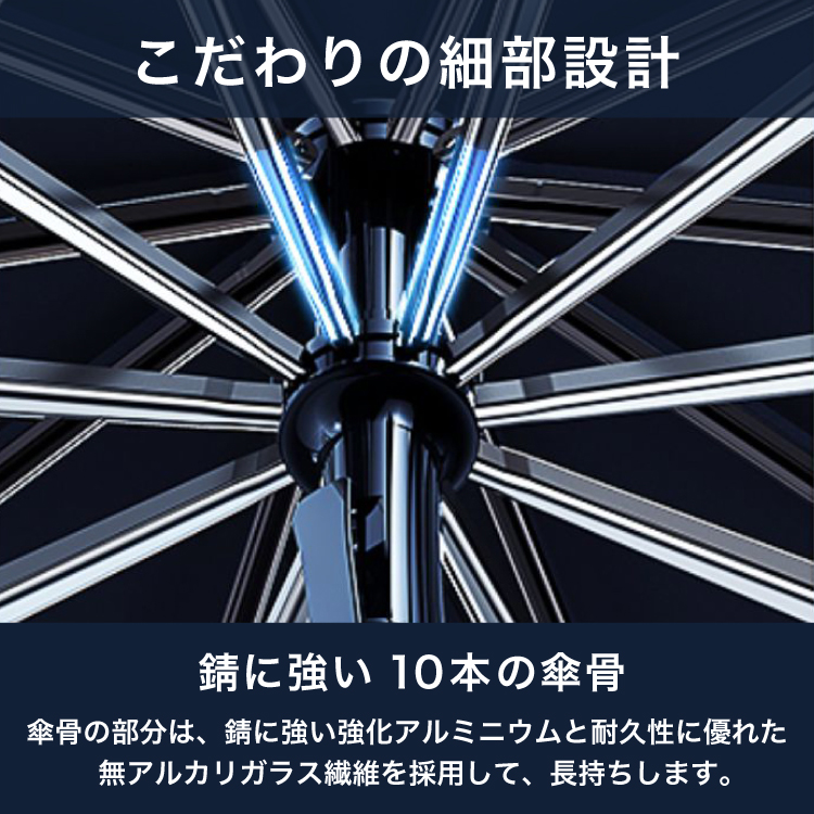 サンシェード フロントガラス 傘式 パラソル 傘型 フロントサンシェード 車用 折りたたみ傘 日よけ 10本骨 コンパクト uv 紫外線対策 遮光 断熱 収納便利｜hanaro｜09