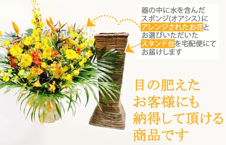 期間限定送料無料 おしゃれなスタンド台プレゼント お花の色が選べる小さいサイズの可愛いスタンド花 送料 名札 画像無料 ミディアムフラワースタンド花円 安いそれに目立つ Www Thedailyspud Com