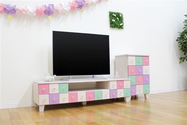 パステルシリーズ テレビ台 ホワイトウォッシュ Mtv 7502ws Andwaffles Com