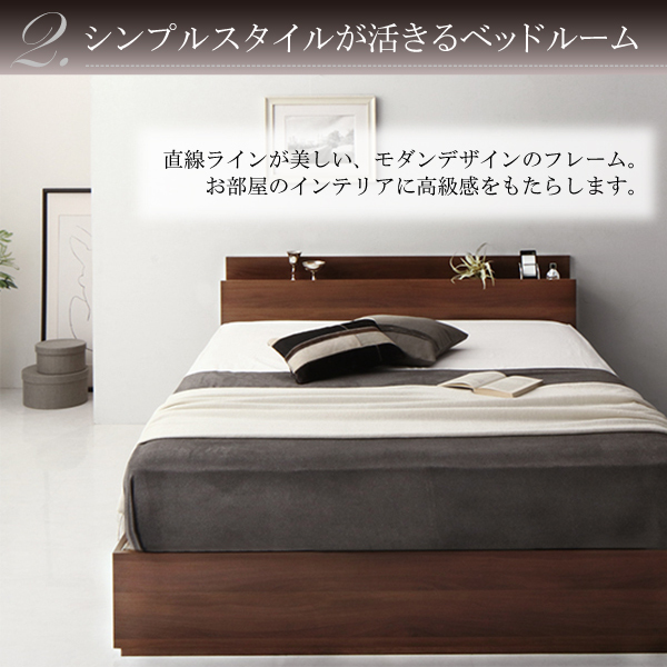 人気絶頂 清潔に眠れる棚 コンセント付きすのこ収納ベッド Anela アネラ マルチラススーパースプリングマットレス付き ダブル 無料長期保証 Thrillbicycle Com