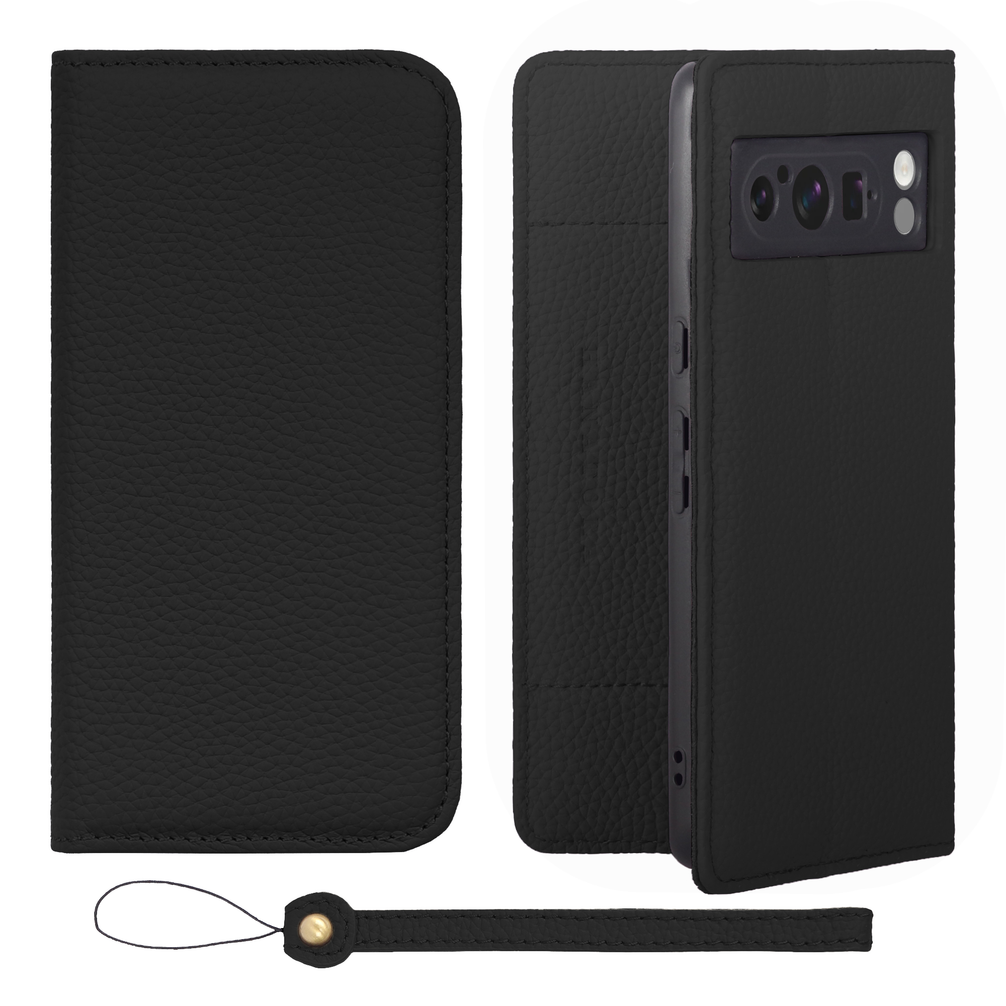 【色:ブラック_サイズ:Google Pixel6】HANATORA Googl HANATORA スマホケース 手帳型 GooglePixel ケース グーグル