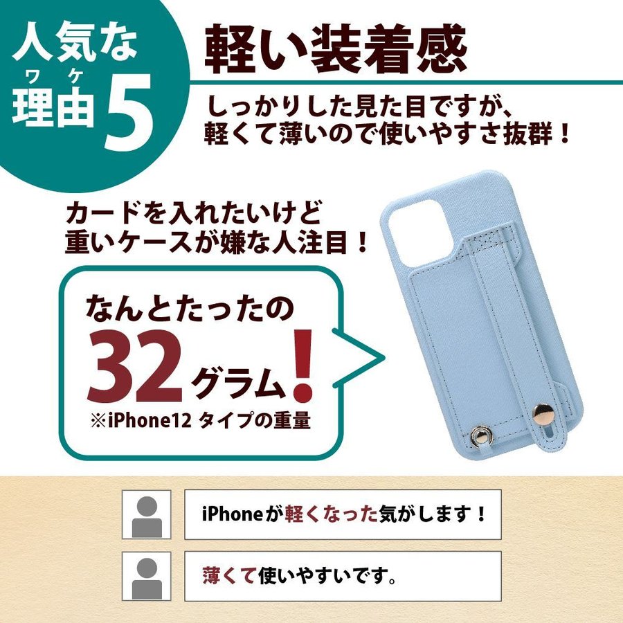 iPhone13 PUレザー ケース ハンディベルト iPhoneケース iPhone12