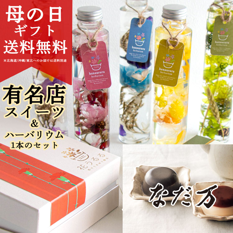 母の日 遅れてごめんね配送／花うるる プレゼント 花とスイーツ セット