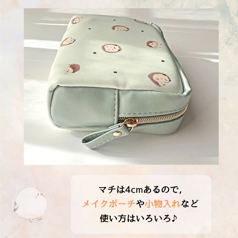 フラワーリング FLOWERING マチ付き ポーチ メイクポーチ 小物入れ