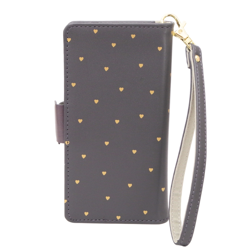 フラワーリング 各種スマートフォン対応 手帳型 ハート ブックレット