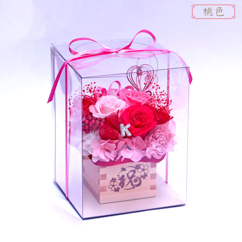 結い華のラッピング 桃色リボン