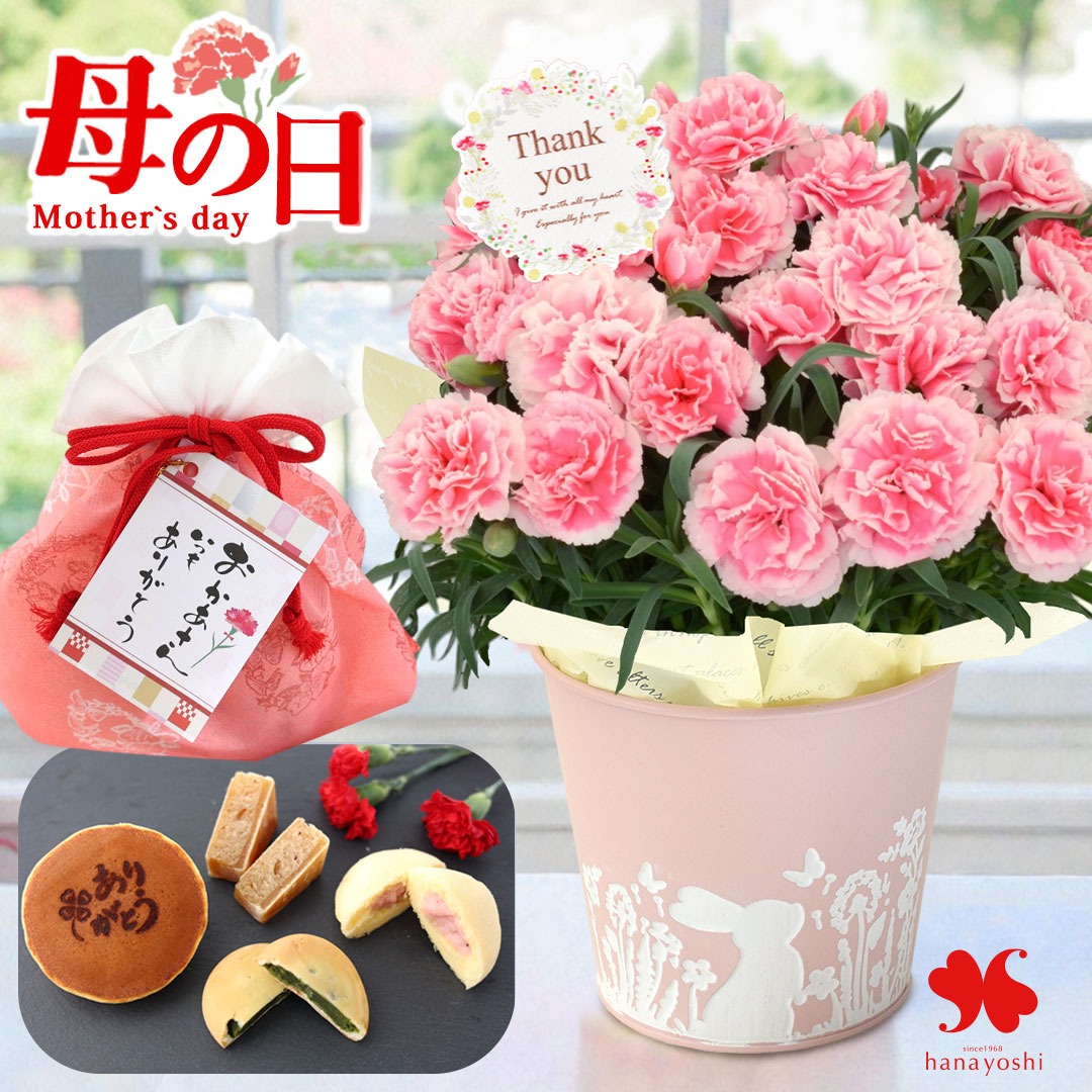 花花花のママページ フラワーマーケット花由 遅れてごめんね 母の日 2026 花 花とスイーツ