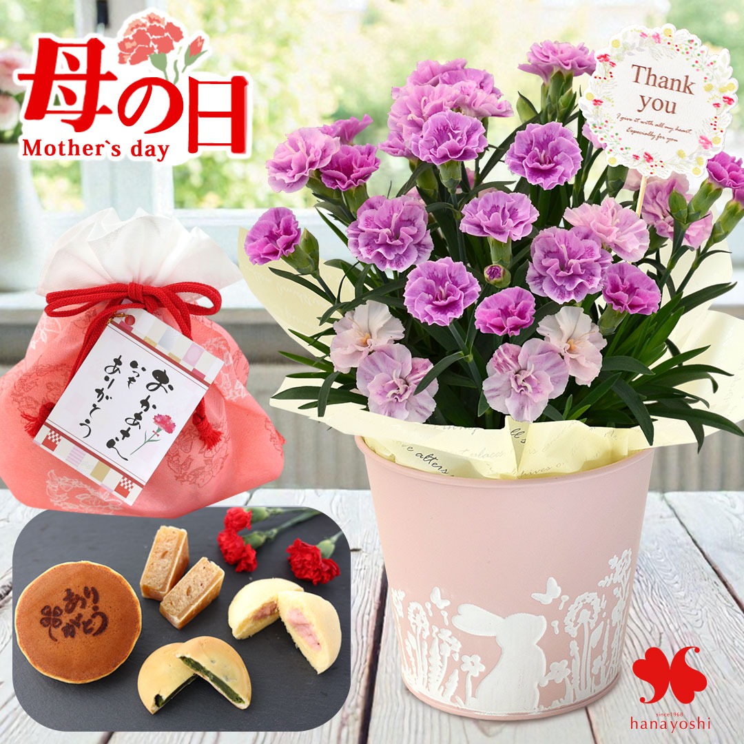 フラワーマーケット花由 遅れてごめんね 母の日 2026 花 花とスイーツ