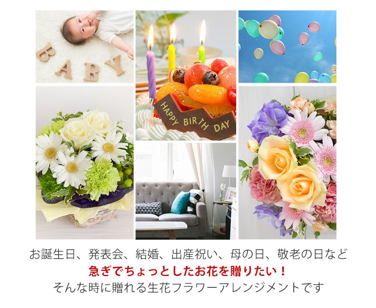 冷蔵便 でお届け フラワーアレンジメント バラと季節の花 おまかせ生花アレンジ Sサイズ 花 ギフト 敬老の日 誕生日 プレゼント お祝い 退職祝い 結婚記念日 フラワーマーケット花由 通販 Paypayモール