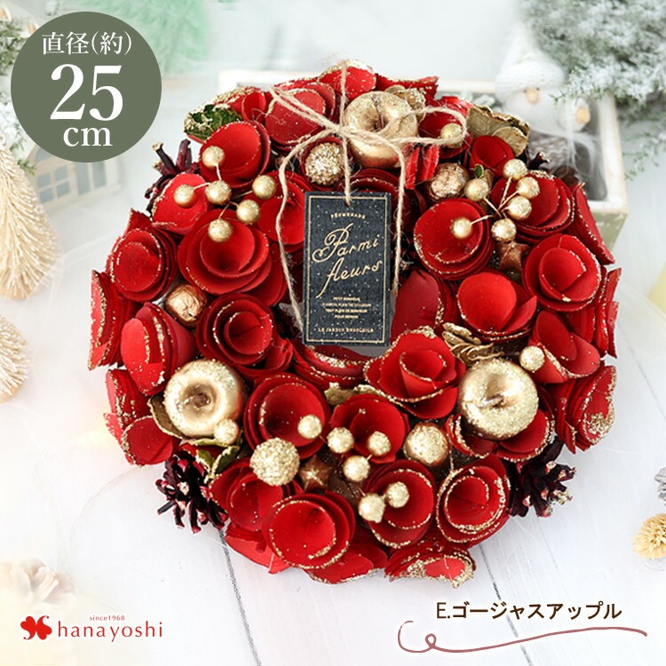 2024 冬 新作 リース Mサイズ クリスマス ドライ ナチュラル 選べる15  