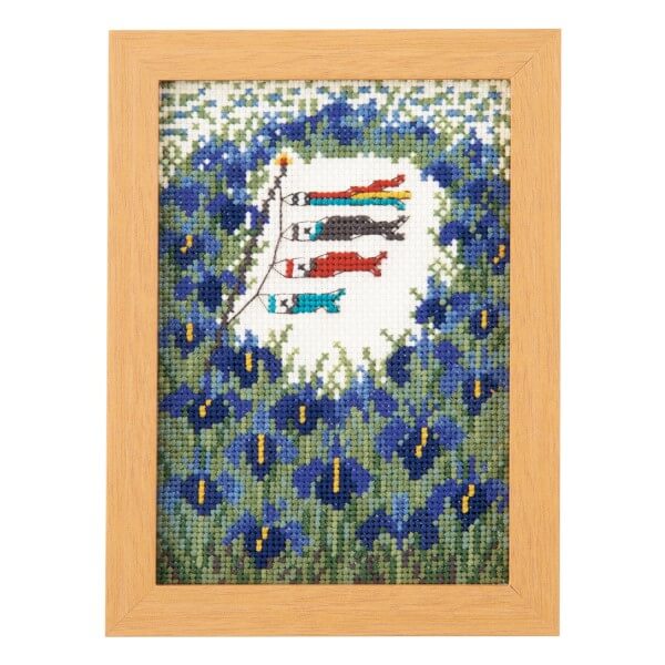 クロスステッチ 刺繍 キット 12ヶ月の小さな花風景 5月 菖蒲と