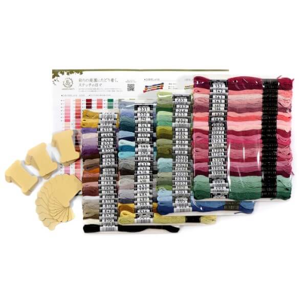 刺繍糸 セット GARDEN PARTY 刺しゅう糸セット スプール付 ハーブガーデン GP-100B 25番 刺しゅう糸 オリムパス_1