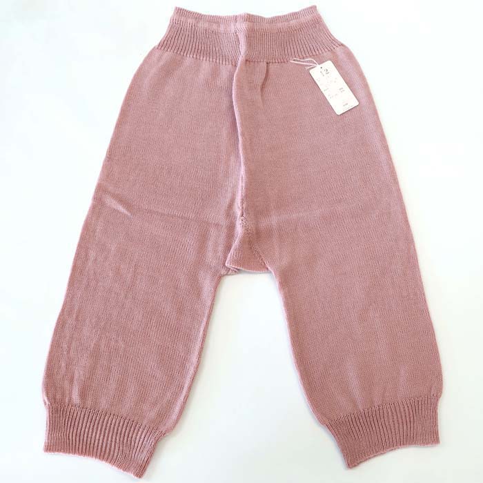 婦人 毛アクリル混 7分パンツ Mサイズ 毛糸 パンツ 毛糸の下着 12-M アクリル50％ ウール50％ 冷え取り 敬老の日 カサハラ 2F
