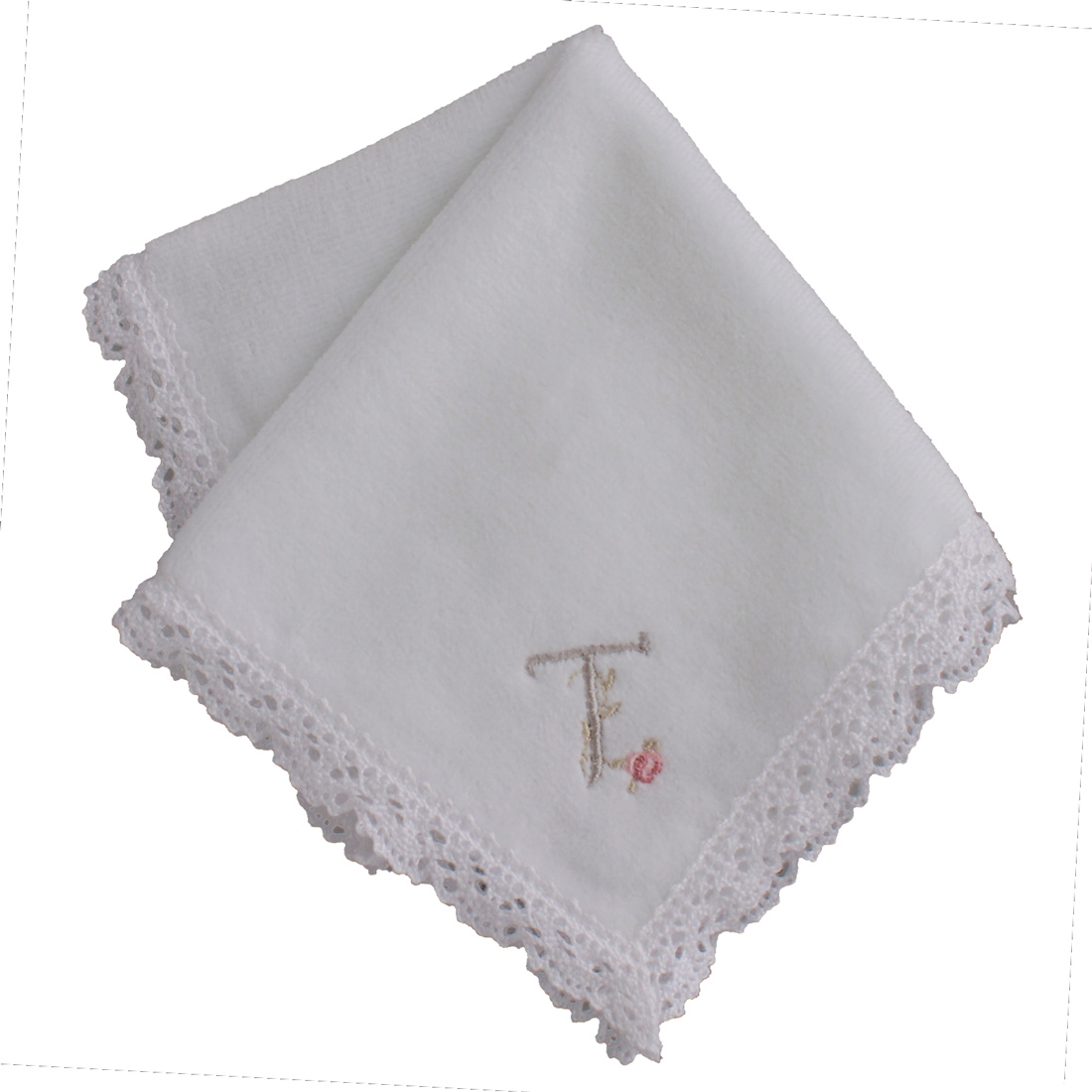ソフィスティ タオルハンカチ イニシャル ホワイト ハンカチ 白 ギフト
