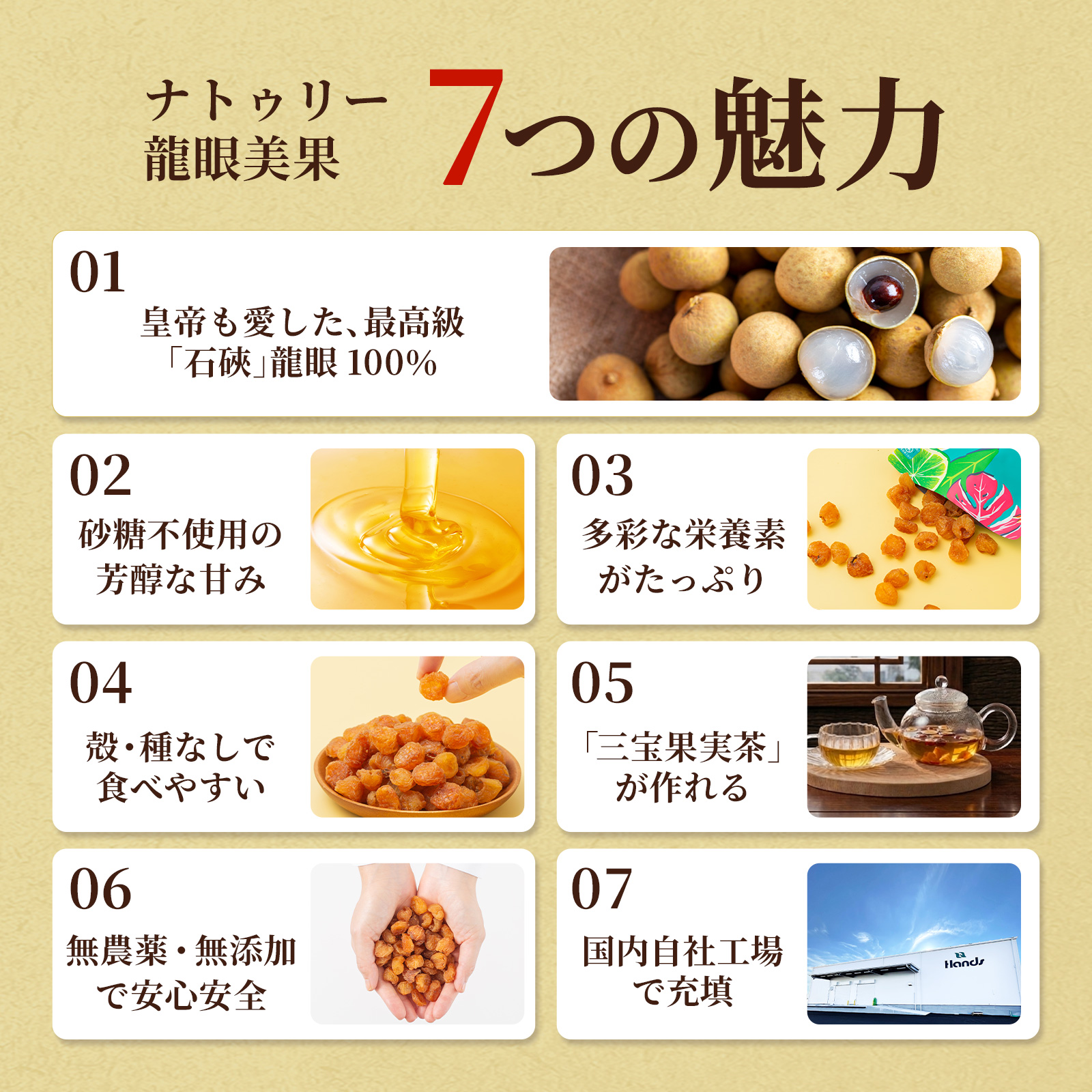 リュウガン 無農薬 龍眼美果 100g 無添加 龍眼 竜眼 ロンガン りゅうがん 桂円 桂圓 ドライフルーツ 薬膳 漢方 三宝茶 関連画像5