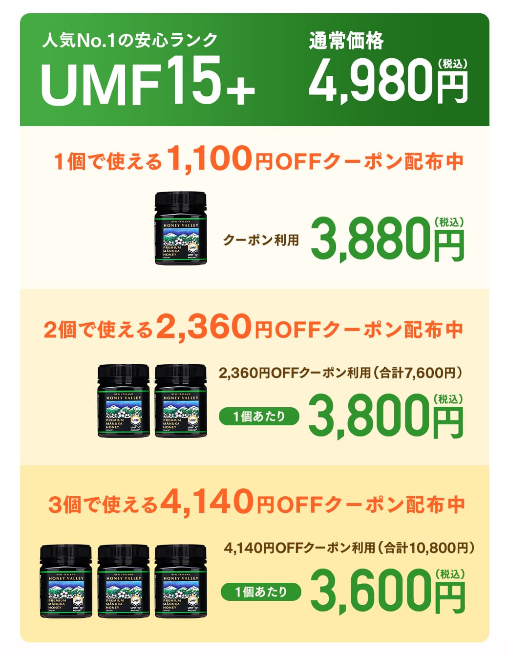 マヌカハニー UMF15+ 残留農薬検査済み クール便対応 無農薬 非加熱 無添加 はちみつ マヌカ プレミアム MGO512以上 ハニーバレー 250g 関連画像1