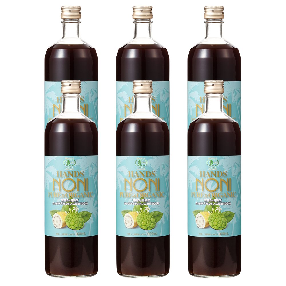 ノニジュース 100% 900ml 有機JAS認証 オーガニック 3ヶ月熟成 6本セット 有機ノニジュース ノニ : noni04 :  マヌカハニーと健康食品のハンズ - 通販 - Yahoo!ショッピング