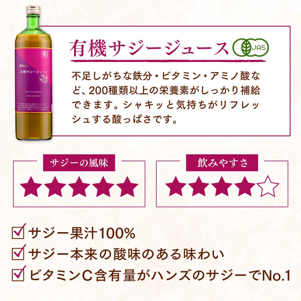 サジー サジージュース 選べる大容量飲み比べ 2種セット(900ml&900g) 栄養機能食品(ビタミンC) サジージュース シーバックソーン 沙棘 サジードリンク 鉄分補給 関連画像2