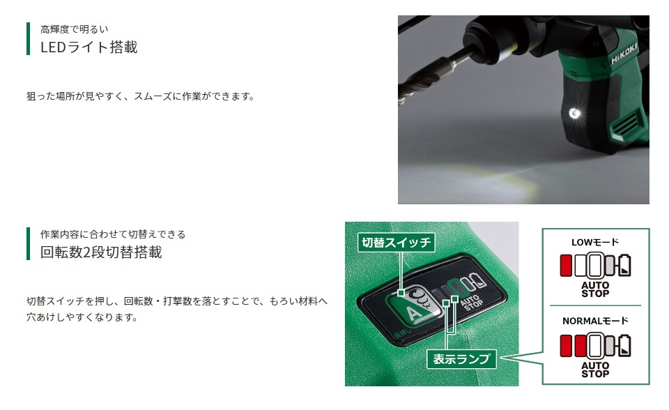 HiKOKI 僅少品 工機ホールディングス コードレスロータリ HiKOKI 僅少品 工機ホールディングス コードレスロータリ