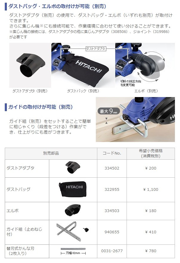 HiKOKI 工機ホールディングス DIY工具 電気かんな FP20ST 切削深さ1.5