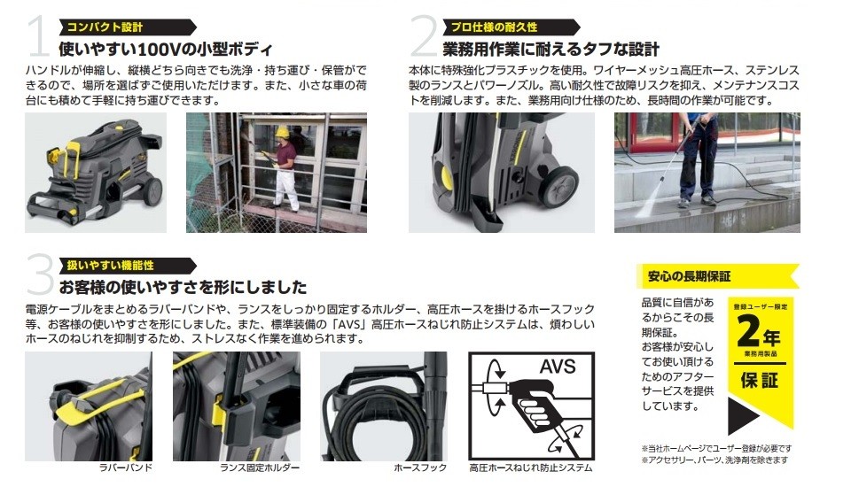 代引き不可 KARCHER ケルヒャー 業務用冷水高圧洗浄機 HD4/8P 60Hz