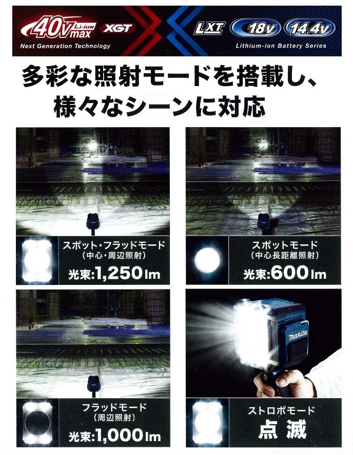 makita マキタ 14.4V/18V 充電式フラッシュライト ML812 本体のみ
