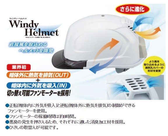 TOYO トーヨーセーフティ 送風機内蔵ヘルメット 