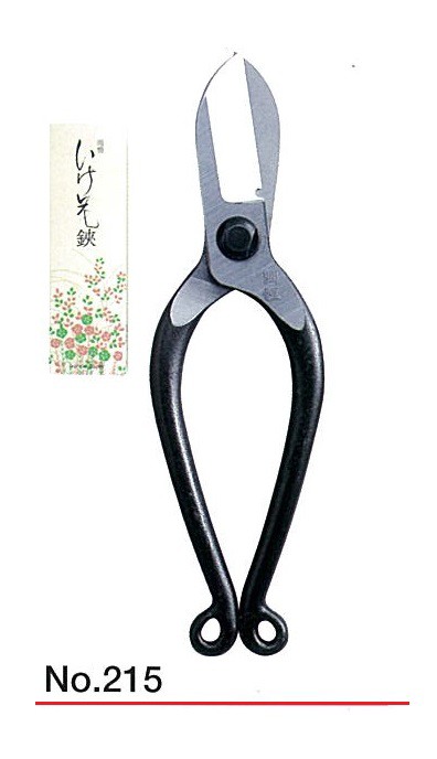 岡恒 生花鋏 （針金切付） D-55H型 No.215 一丁箱入り : ハンズコテラ