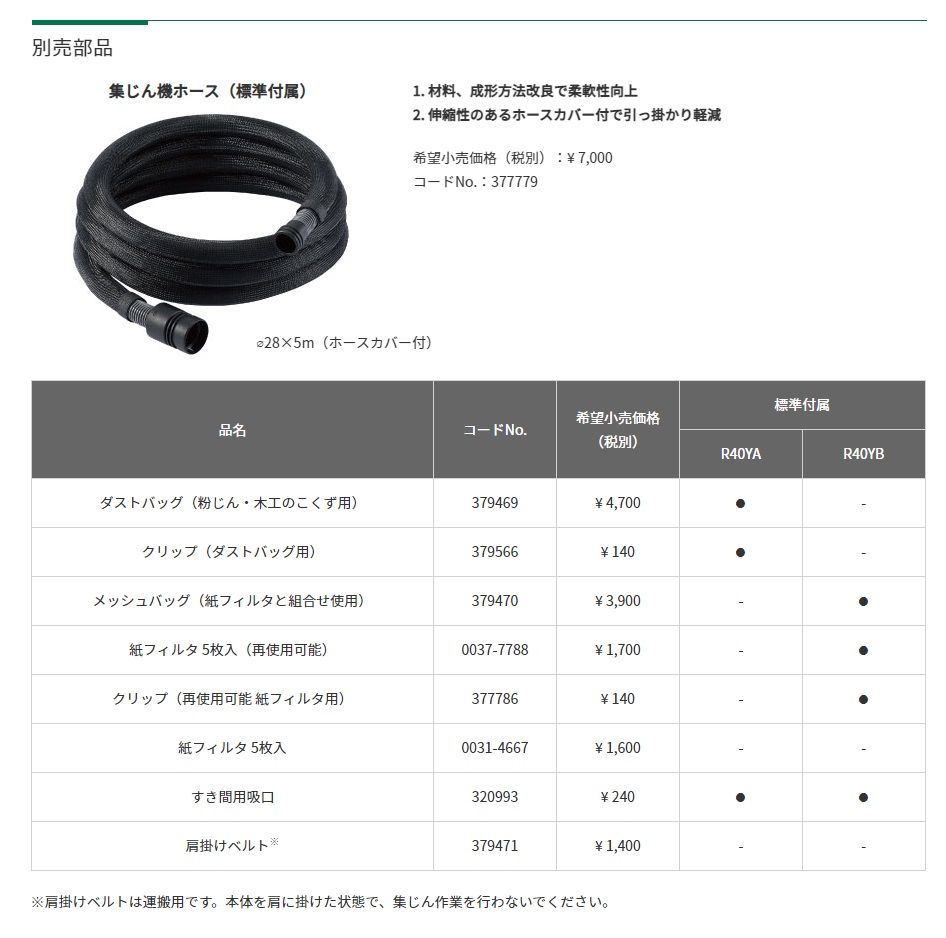 HiKOKI 工機ホールディングス 電気式小形集じん機 乾式専用 連動 HiKOKI 工機ホールディングス 電気式小形集じん機 乾式専用 連動