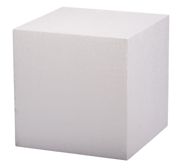 発泡スチロール ブロック 白 ホワイト 300×300×300mm : 8122997 