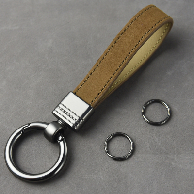 キーホルダー 本革 牛革 キーリング 無地 レザー メンズ レデイース 車