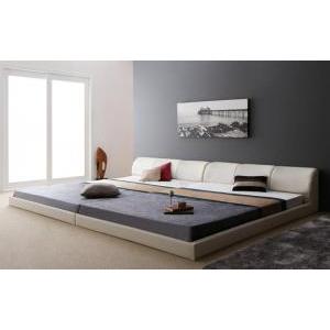 ベッドフレーム フロア ファミリー ホワイト ブラック モダン デザイン ブラック ホワイト(67931円)