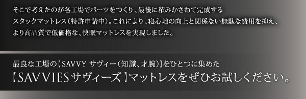 敷き布団 寝心地が進化する ボディーコンフォート スタックマットレス