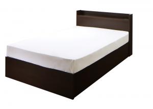 収納付きベッド シングルベッド セミダブルベッド 収納付き 収納ベッド スタンダードポケットコイルマットレス付き ホワイト