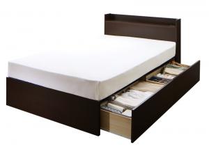 収納付きベッド シングルベッド セミダブルベッド 収納付き 収納ベッド マルチラススーパースプリングマットレス付き ホワイト