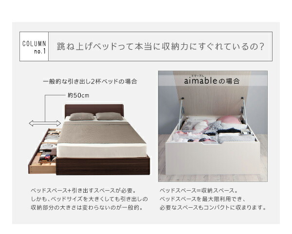 お客様組立 クローゼット跳ね上げベッド 薄型プレミアムポケットコイル