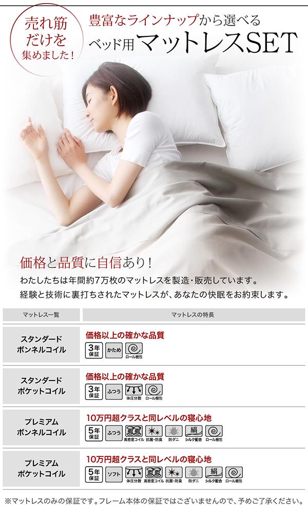 完動品 家族が一緒に寝られる天然木ファミリーベッド スタンダードポケットコイルマットレス付き クイーン 組立設置付 【1719742479】(62865円)