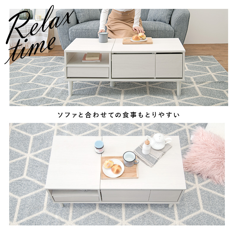 コスメテーブル 95×45×38cm チャコールグレー : ハンディハウス コスメテーブル 95×45×38cm チャコールグレー : ハンディハウス