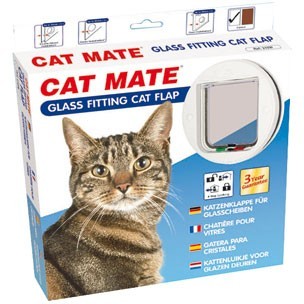 キャットドア PET-MATE CATMATE ガラスフィット4WAYキャットドア