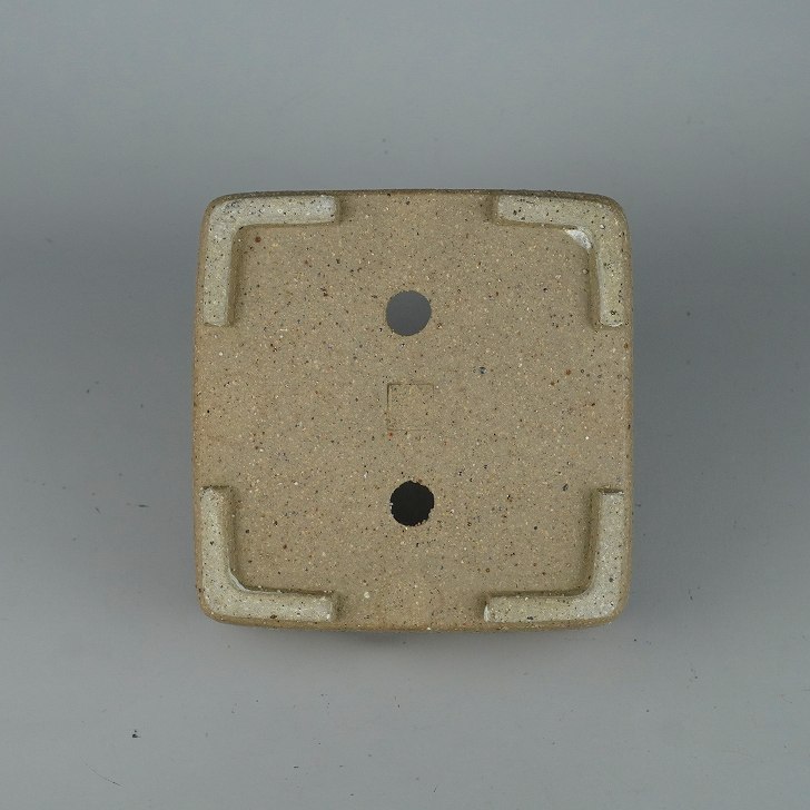 水庄園　長方　盆栽鉢 盆栽鉢 水庄園 小型 長辺 約 16.8cm 正方鉢 新品 数量物 : はニ