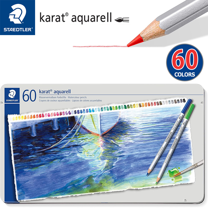 トリプラス STAEDTLER ステッドラー カラト アクェレル水彩色鉛筆 60色