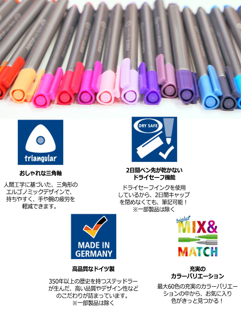 トリプラス STAEDTLER ステッドラー ファインライナー・細書き トリプラス STAEDTLER ステッドラー ファインライナー・細書き