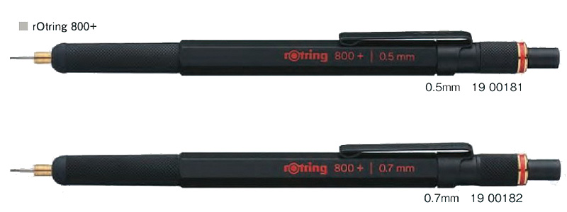 ロットリング rOtring 800+ メカニカルペンシル+スタイラス（0.5mm/0.7