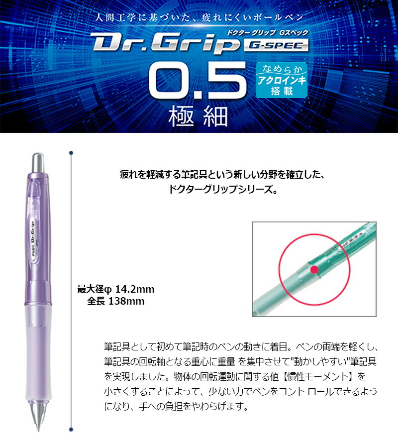 【yosshy43さま専用商品】ドクターグリップ　ボールペンセット ドクターグリップ PILOT パイロット ドクターグリップ Gスペック