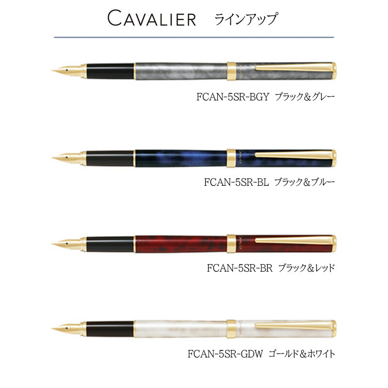 PILOT パイロット カヴァリエ 万年筆 FCAN-5SR 細字・中字