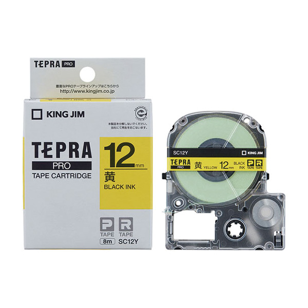 KING JIM TEPRA テープカートリッジ 12mm Amazon | キングジム テープカートリッジ テプラPRO 12mm SC12KZ